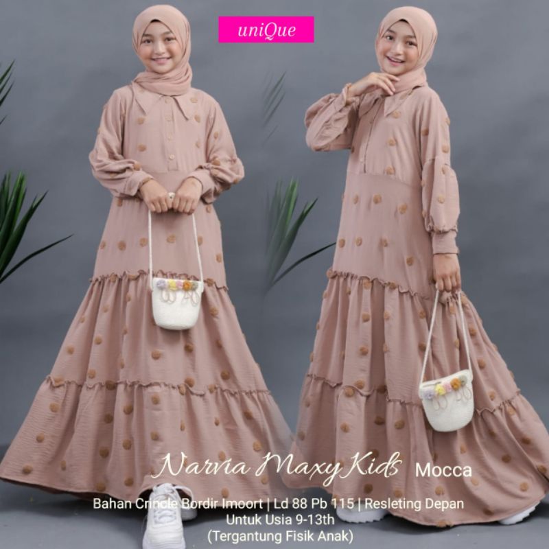 Unique Narvia Gamis anak tanggung