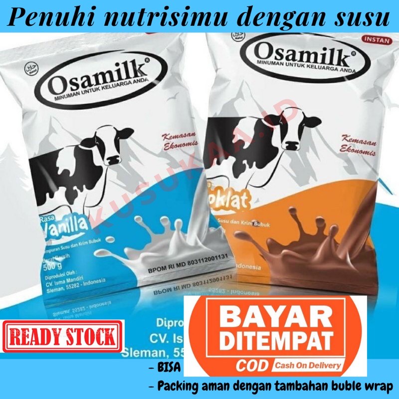 OSAMILK ORI 100% GEMUK FULL CREAM cow milk susu gemuk bubuk instan susu jangkar OSA MILK osamilk