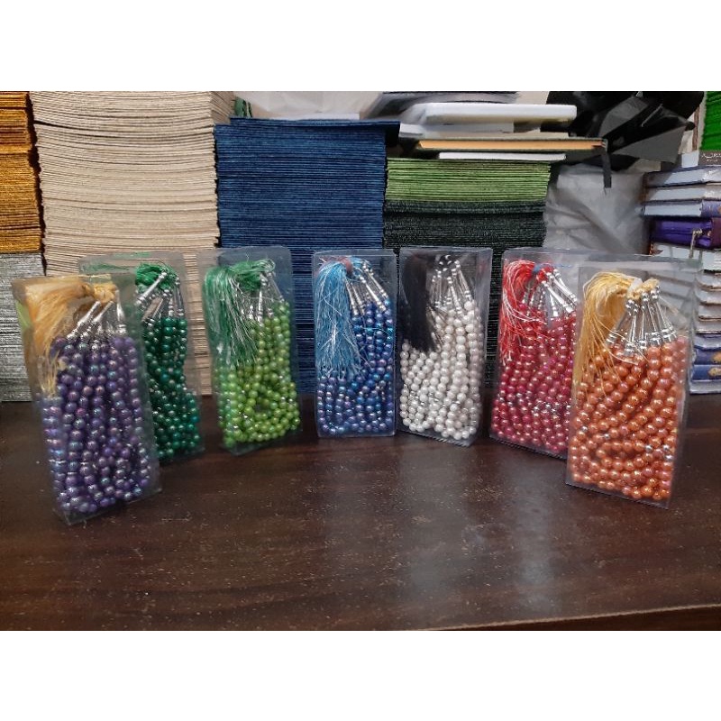 TASBIH PLASTIK KECIL 1 LUSIN 12 BIJI