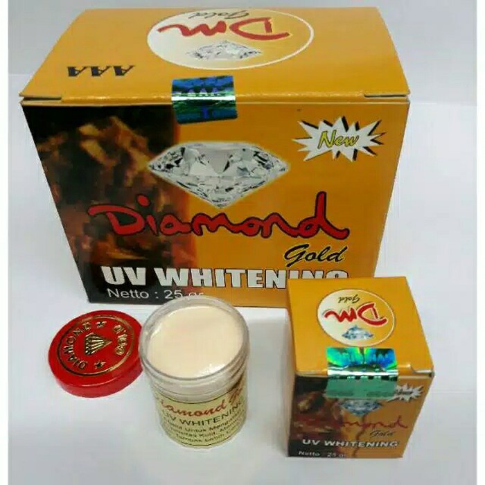 [ 12pcs ] DIAMOND Gold Cream uv Whitening Merah Special