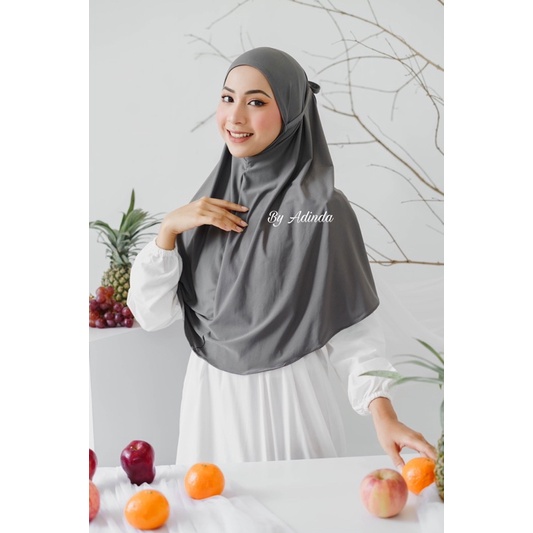 𝐁𝐘 𝐀𝐃𝐈𝐍𝐃𝐀 Bergo Instant zakia Maryam Jumbo Tali jersey instan syari Premium daily kameela Hijab / Jilbab khimar simpel kerudung