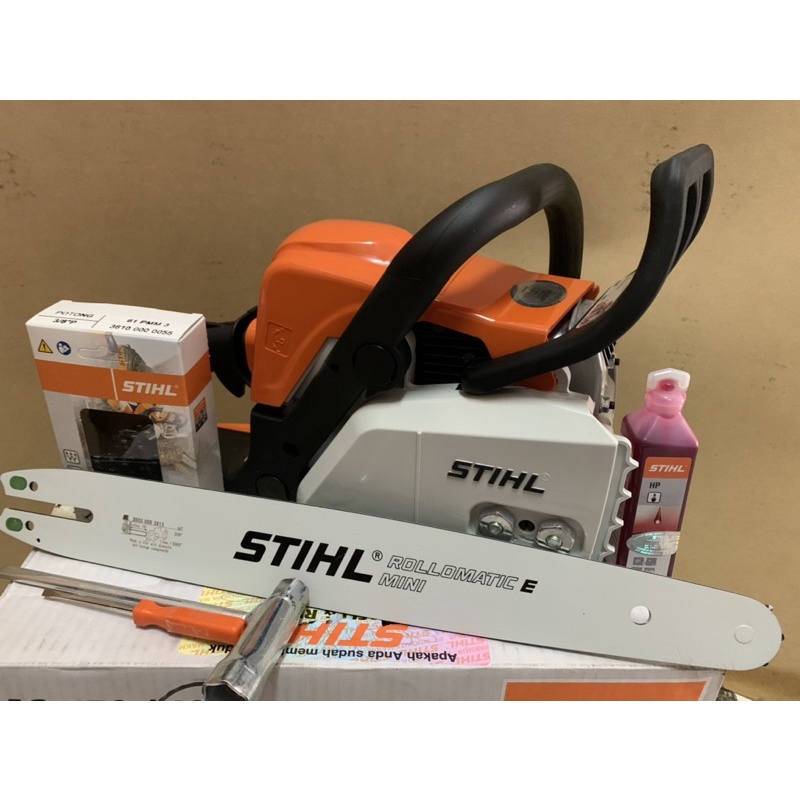 Mesin gergaji kayu chain saw stihl ms 180 senso stihl