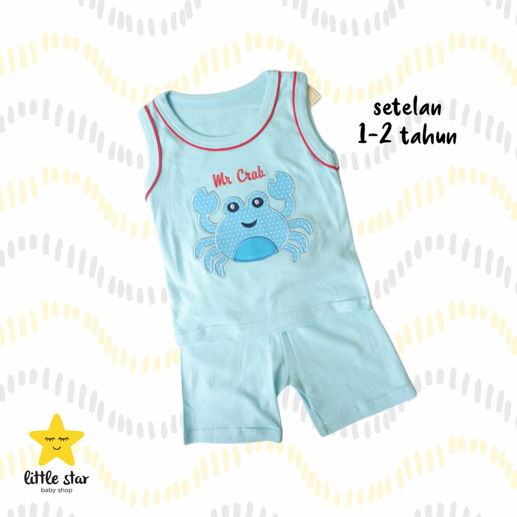 Setelan Anak Bayi Cowok | Set Baju Kaos Celana Anak Laki