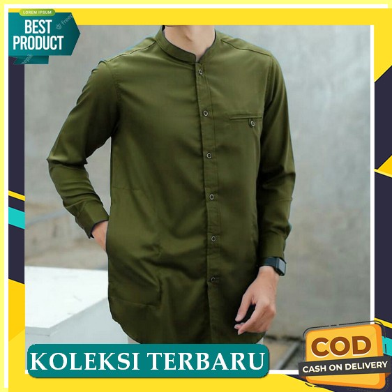 [Discount Fbl60] Jrj- Baju Koko Katun Lengan Panjang Dewasa Size Standar & Big Size Eceran Grosir Or