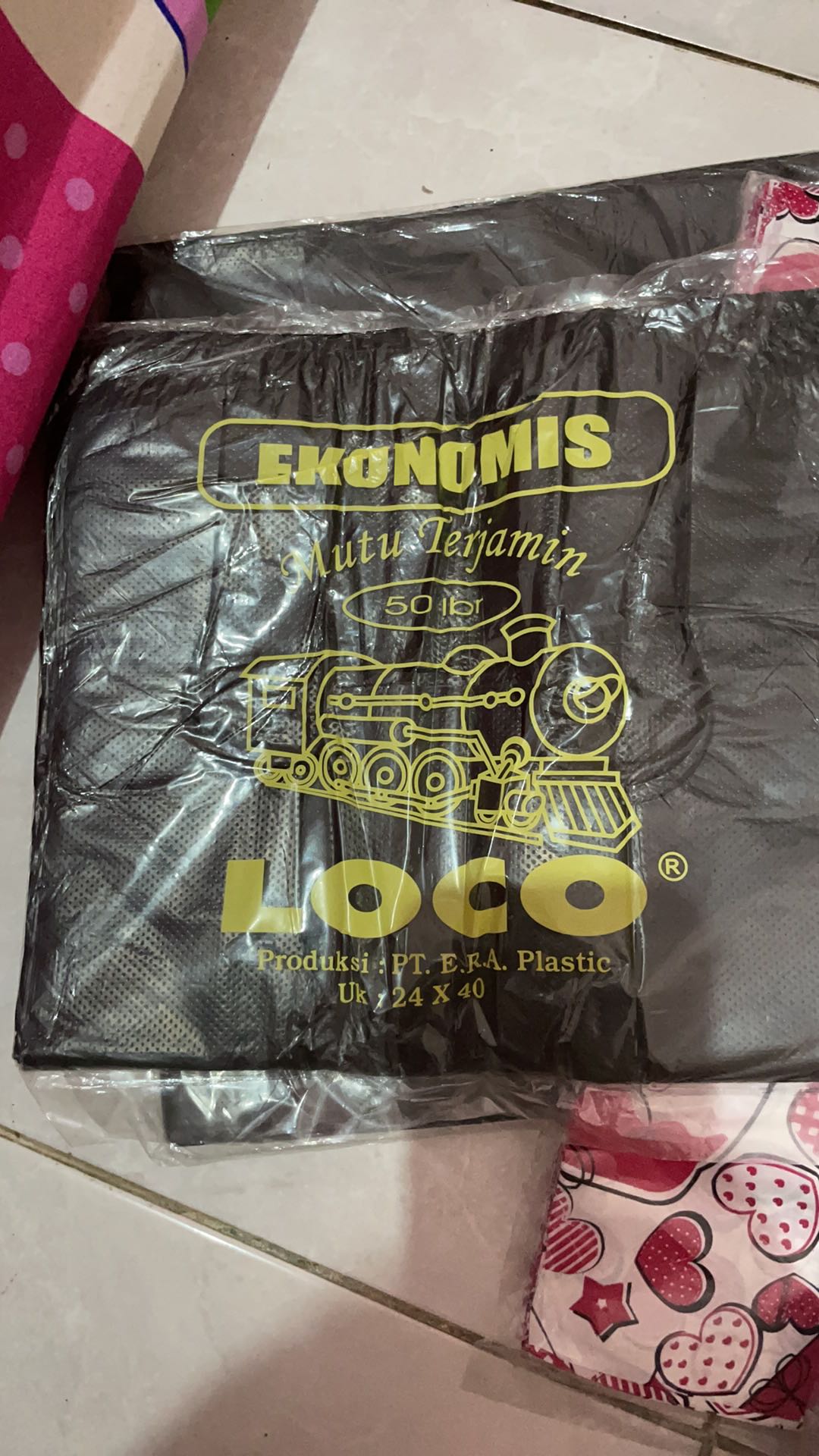 Plastik Loco Hitam Ekonomis Uk.28