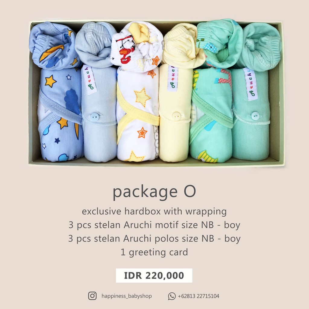 Hampers Bayi / Baby / Kado Lahiran / Kado Bayi / Paket Newborn happiness babyshop (0-12 bulan)-Hampers O