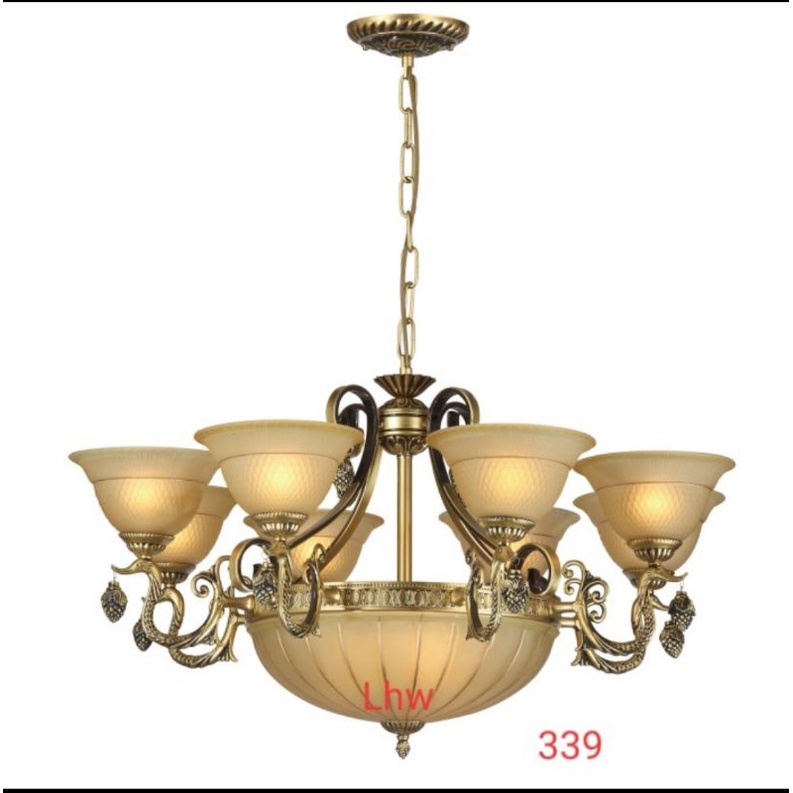lampu hias gantung klasik 339 cabang 8 dekorasi ruang tamu ruang keluarga