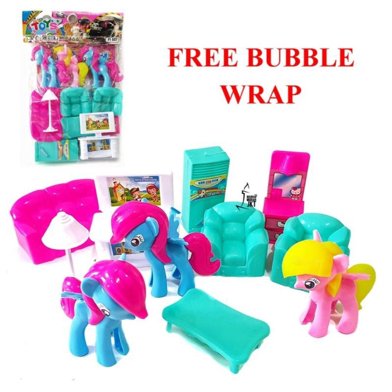 BERBIE PLUS FURNITURE SET BESAR MAINAN ANAK PEREMPUAN BONEKA PLUS ALAT FURNITURE SET PLUS MAINAN KUD