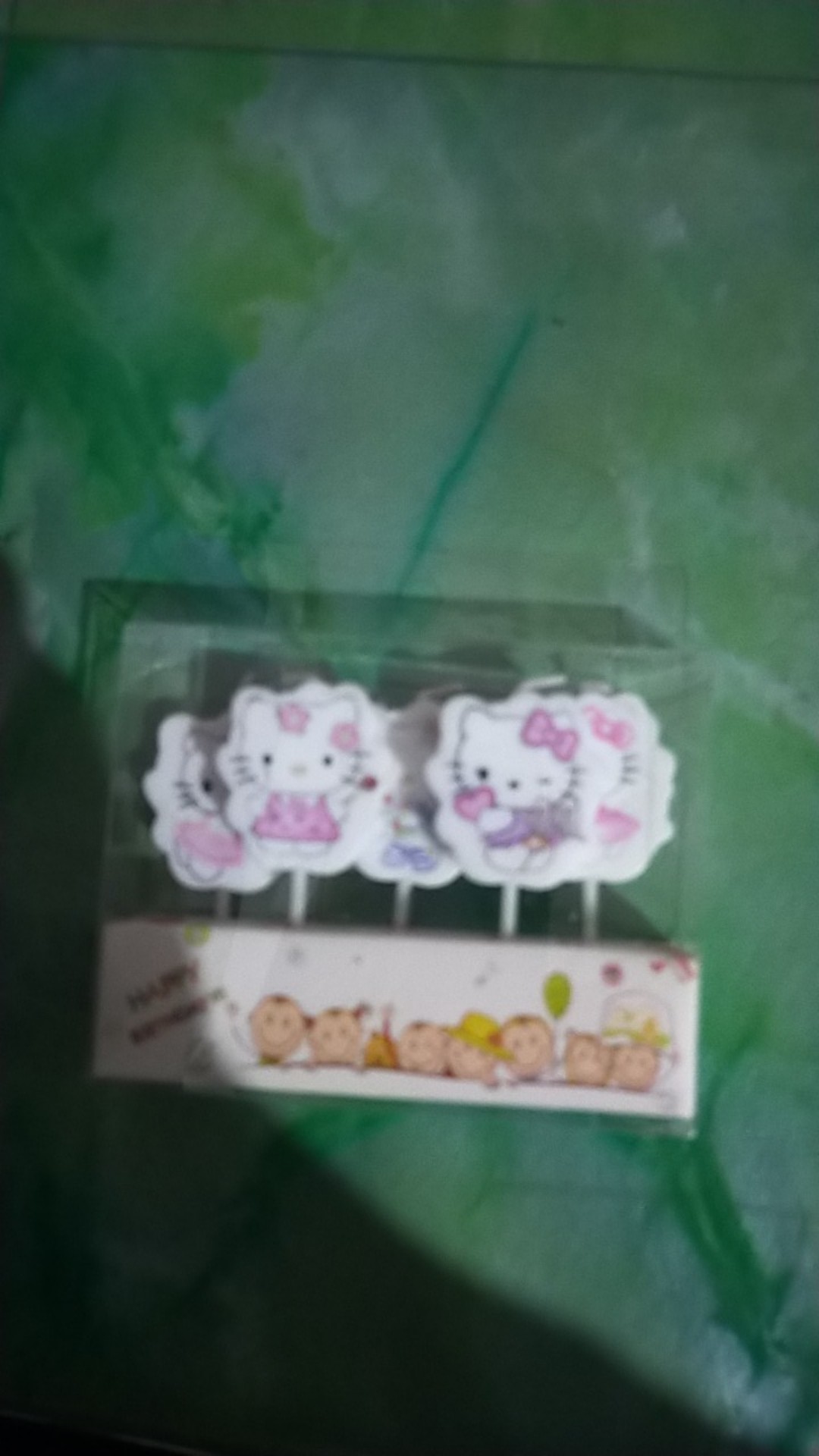 Topper Toper Hiasan Kue Cup Cake Happy Birthday Ulang Tahun Ultah Hbd Karakter Hello Kitti Kitty