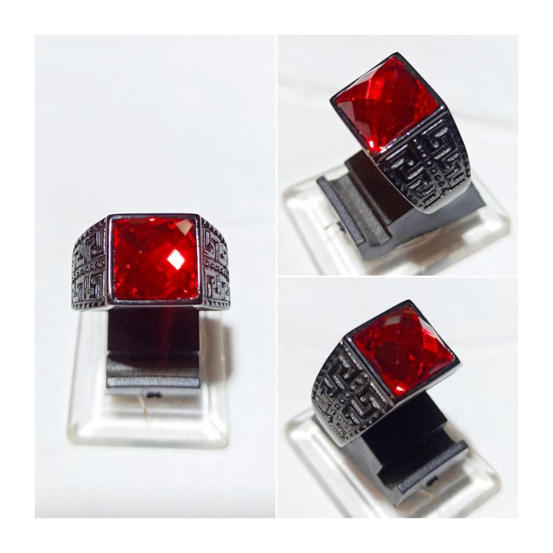 CINCIN/EMBAN BATU MERAH ROSS CUTTING KOTAK