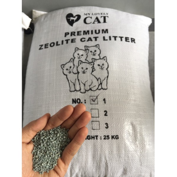 Pasir Zeolit No.1 Pasir Kucing 1kg
