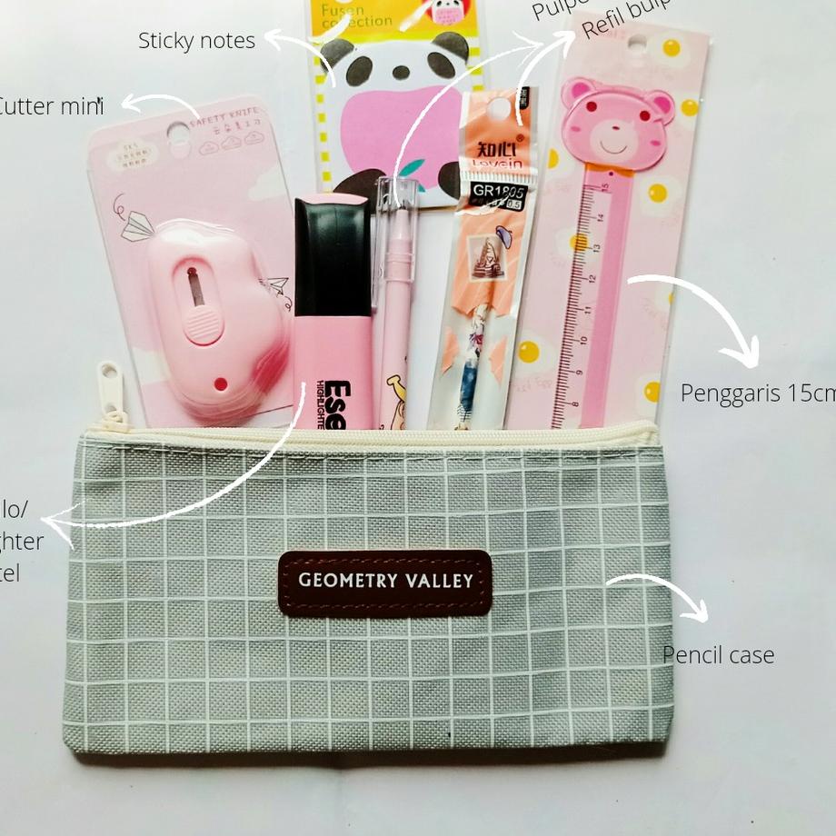 

PROMOSI !! 9.9 SET ALAT TULIS 7 IN 1/PAKET ALAT TULIS 7 IN 1/SET STATIONARY FANCY/SET STATIONERY AESTHETIC [KODE 82]