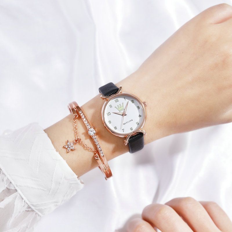 ✅COD [BBS] Jam Tangan CandyCat Motif Mahkota Untuk Wanita Analog Quartz Fashion Korean Import