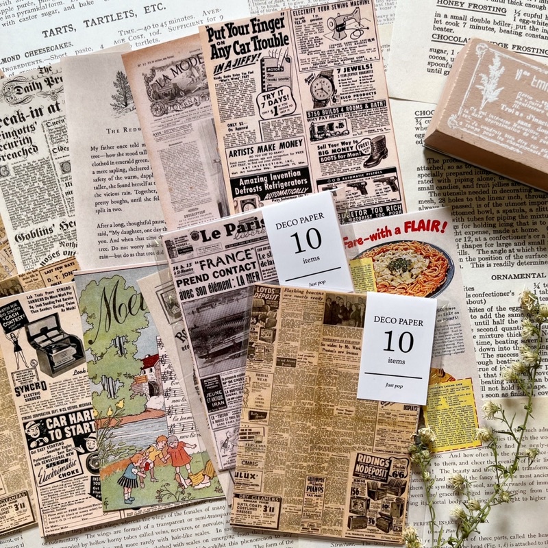 

Deco Paper 10pcs Kertas Poster untuk Journal Jurnal Bujo Kit
