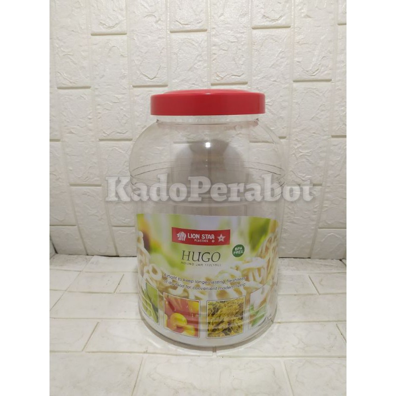 toples kedap - toples kopi - toples kue besar - toples hugo bulat 15L