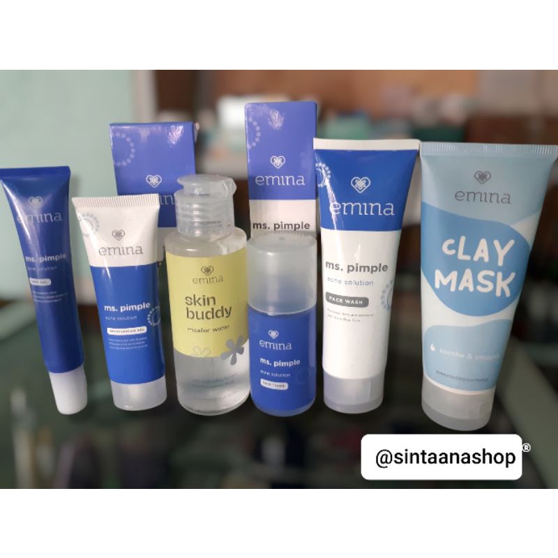 Paket Emina Ms Pimple 6pcs | Emina Paket Acne Solution | Emina Paket Skincar jerawat