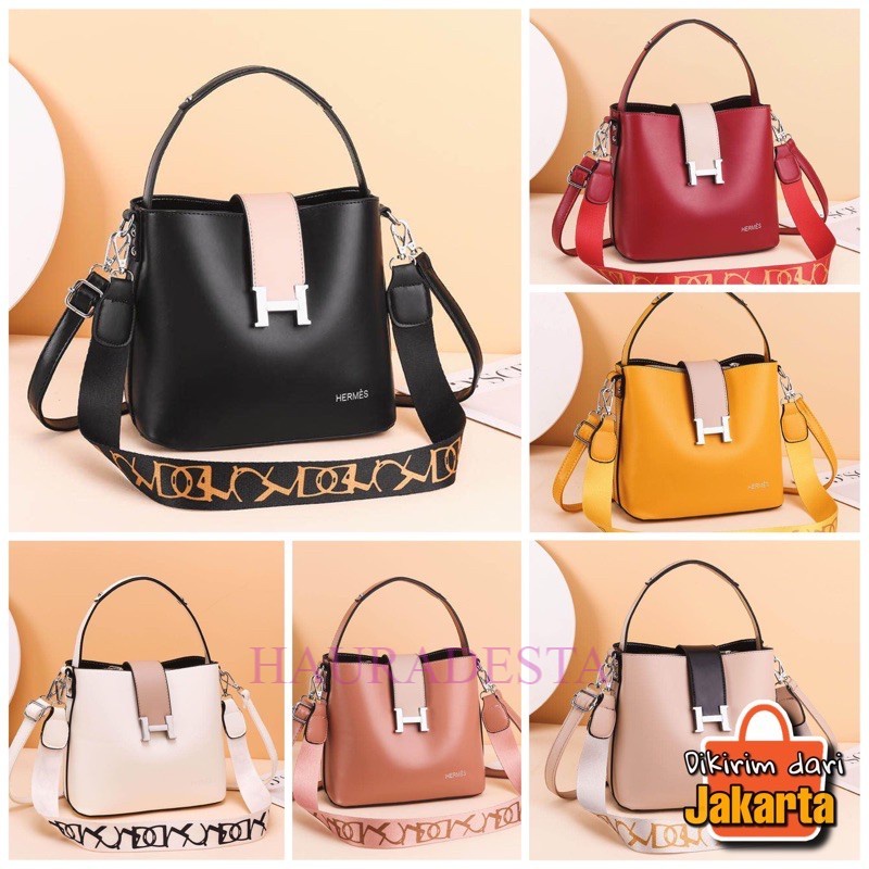 [BISA COD] Tas selempang import branded fashion wanita HAURADESTA 1030