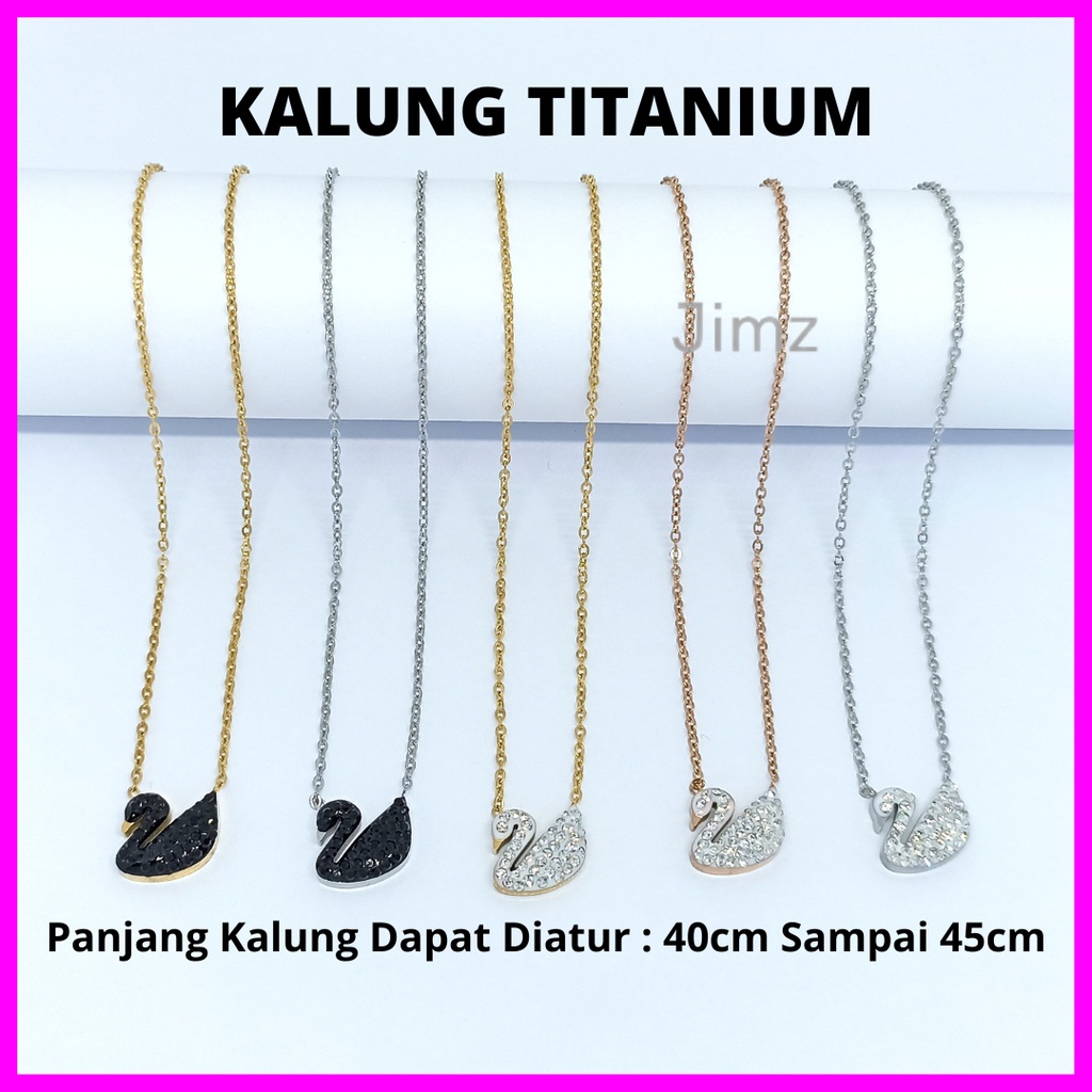 kalung titanium motif bebek