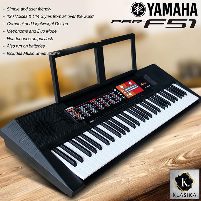 Keyboard Yamaha Psr F51 / Psrf51 / Psr-F51 Ajib