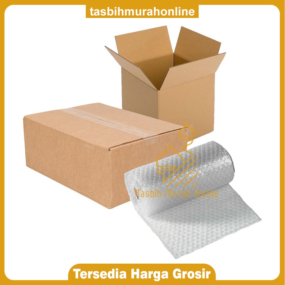 

Tambahan BUBBLE WRAP / Kardus Pengemasan