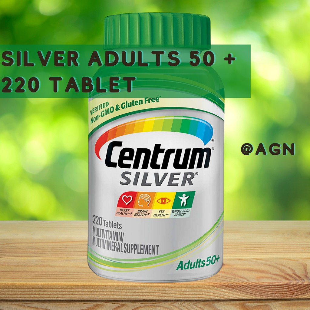 Centrum Silver Adult 50+ Multivitamin Multimineral Vitamin D3 220 Cap ORIGINAL