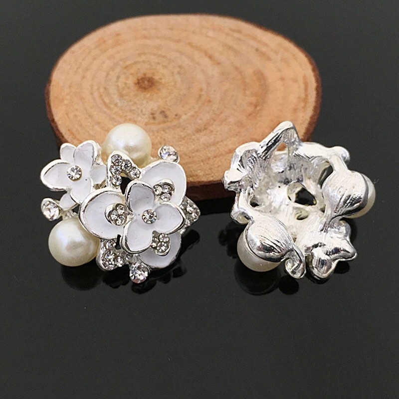 Jasmine Alloy Flower isi 1pcs 27mm bahan craft