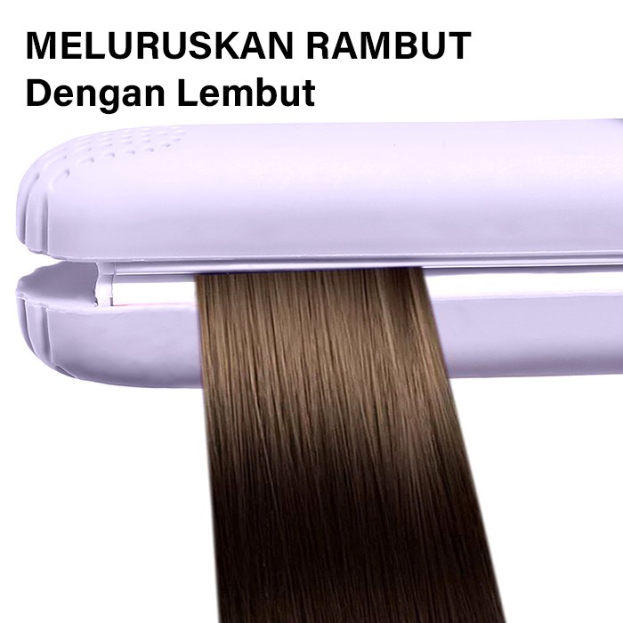 Catok Mini Make Time Karakter Pelurus Rambut Portable Serba Guna / Catokan Mini Alat Catok Rambut Mini 2in1 Set Lurus dan Keriting Make Time Karakter / RANDOM
