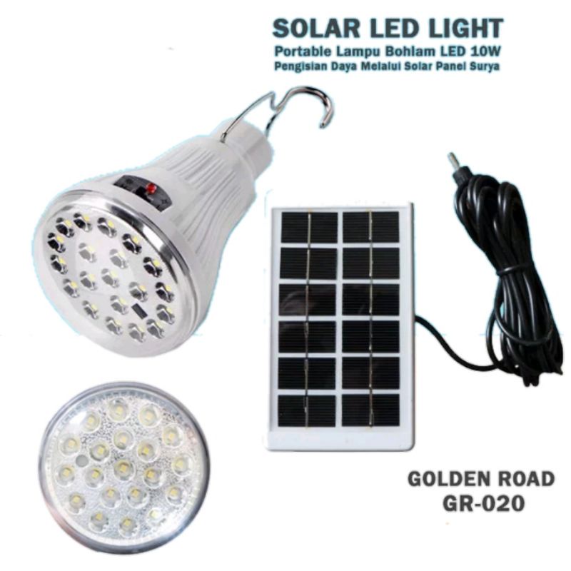 Jual Lampu LED Solar Cell/Bohlam Tenaga Surya/Lampu Solar | Shopee ...