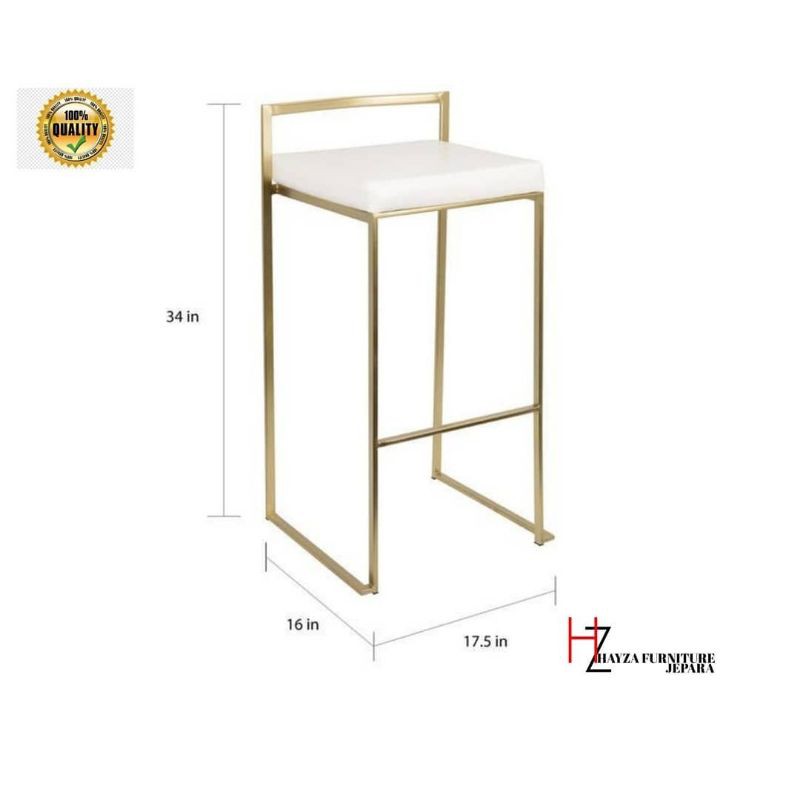 hayzafurniturejepara kursi bar cafe bar stool cafe besi gold