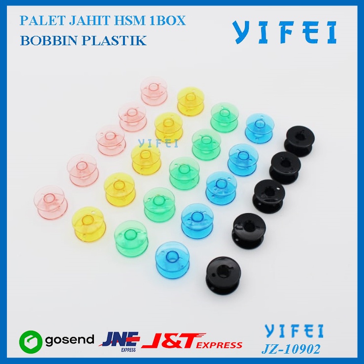 Bobbin/Spool Plastik Warna (Mesin Jahit Portable)/Spul Plastik Portable Multifungsi/YIFE10902