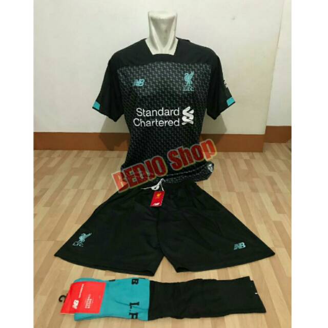 Jersey Liverpool 3rd Away Full Set 2019 - 2020 OFFICIAL
