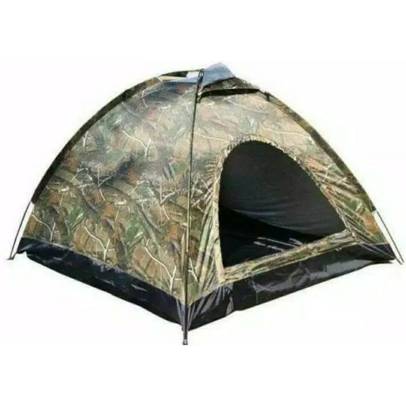 Tenda camping terpal kapasitas 2-3 orang - Tenda Kemping alas terpal outdoor dan indoor