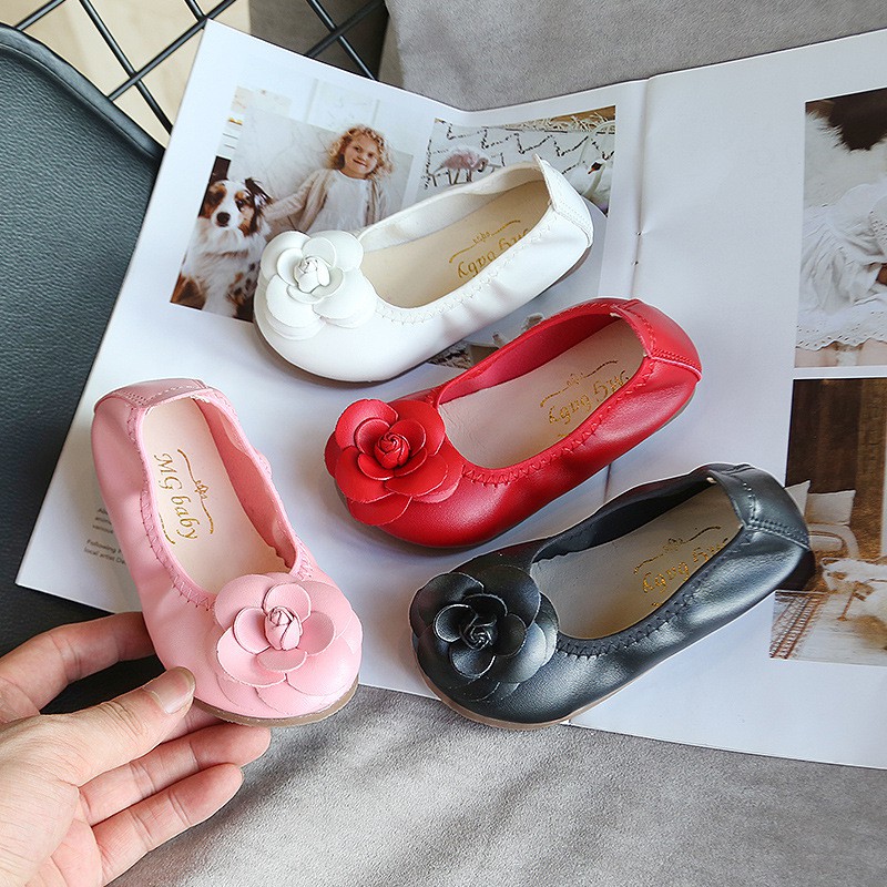 HappyOliver ROSE STYLE Flat Shoes sepatu anak perempuan IMPORT