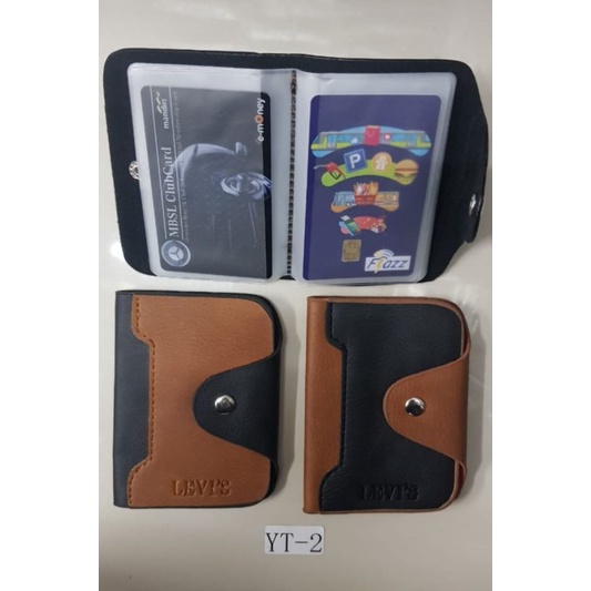 Card Holder / DOMPET KARTU MULTI FUNGSI HITAM COKLAT BAHAN BERKUALITAS