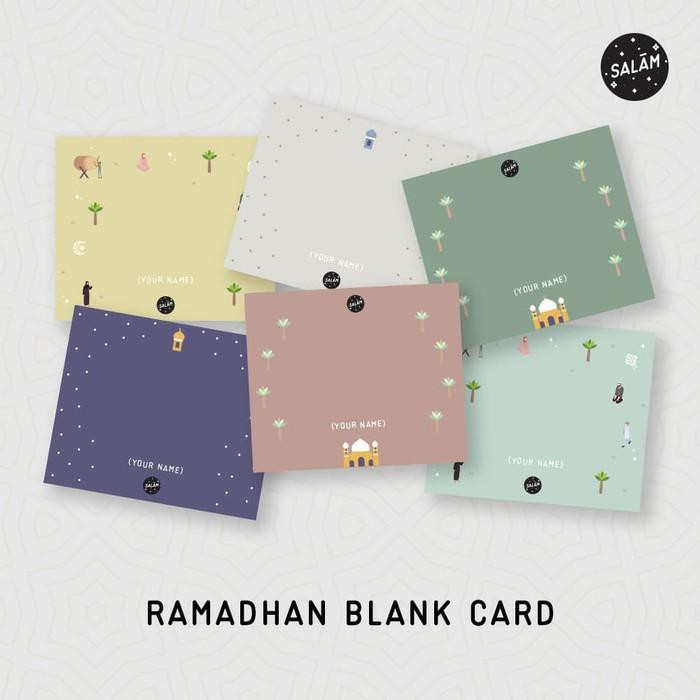 

Kartu / 1 Set Kartu Ucapan Lebaran Idul Fitri / Ramadan Card Set (Bisa Custom)