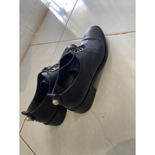 sepatu pantofel wanita staccato hitam size 37