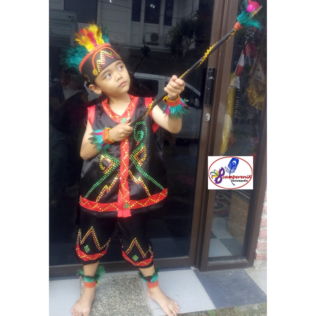 Daerah Dayak Wanita  SD 4 6 Baju Adat Karnaval Kostum 