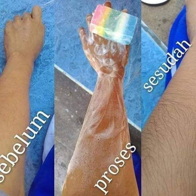 RAINBOW SOAP NASA - SABUN RAINBOW - Sabun Pemutih Badan (Produk Ori)