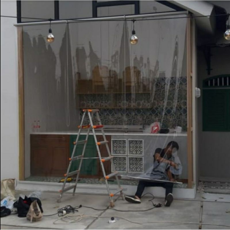 

roller blind mika pembatas /outdoor L100cmxT200cm