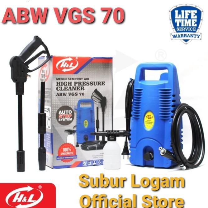 H&L Abw Vgs 70 Jet Cleaner Listrik Mesin Cuci Mobil Motor Steam