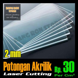 Akrilik Potongan Custom / Laser Cutting Acrylic 2mm - BENING