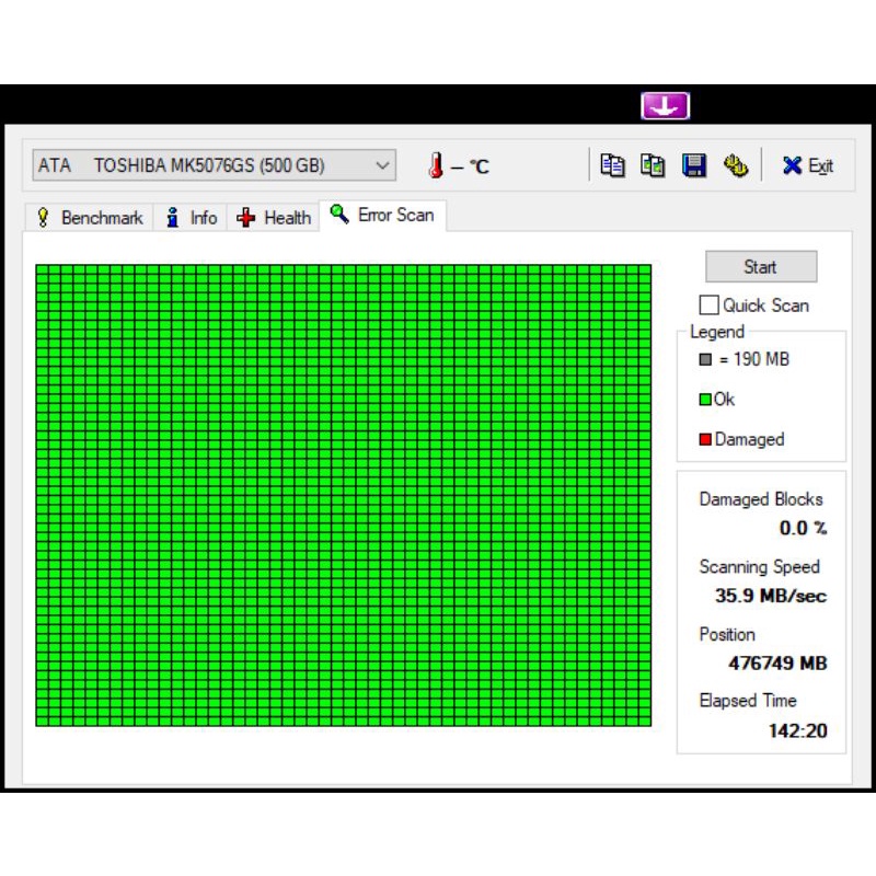 Hardisk Laptop 500 GB Toshiba HDD Internal