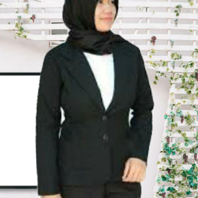 Blazer formal wanita body panjang (muslimah)