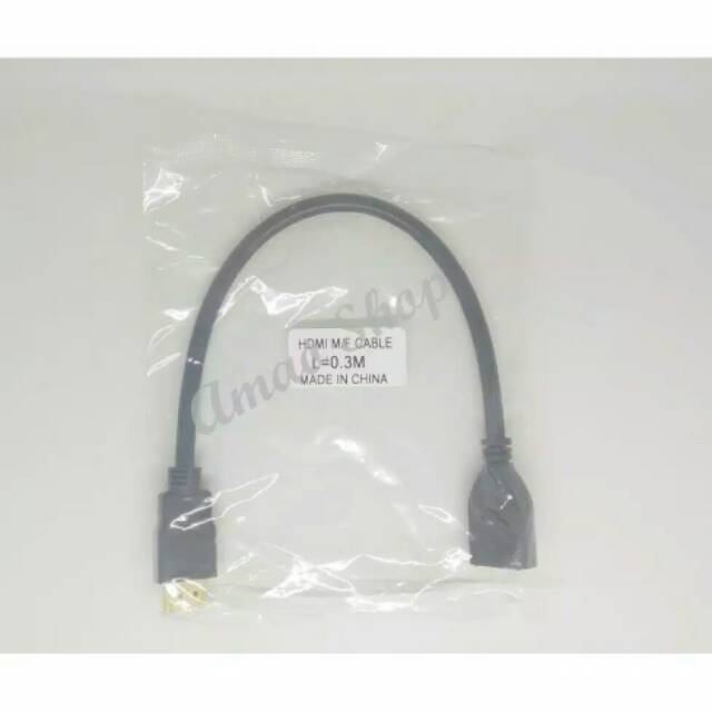 Kabel HDMI Extension Extender HDMI panjang Male To Female 30cm