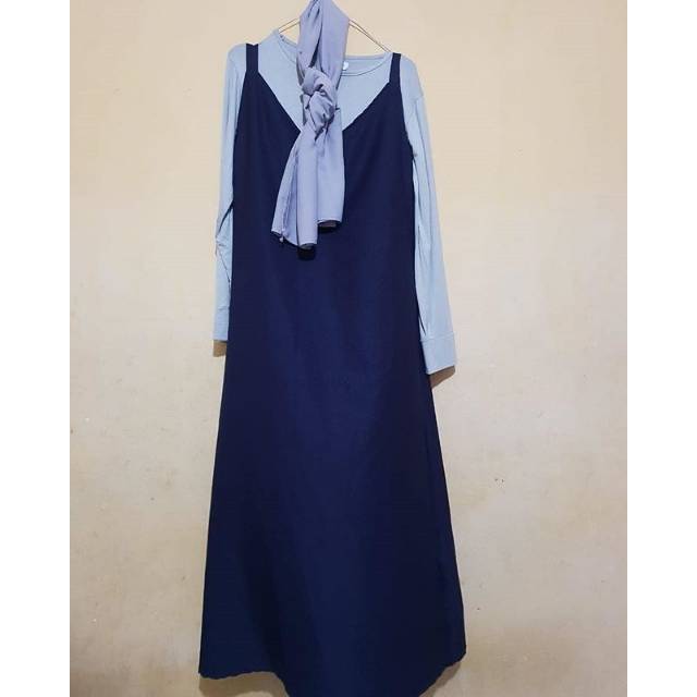 Elira set navy + inner + pashmina
