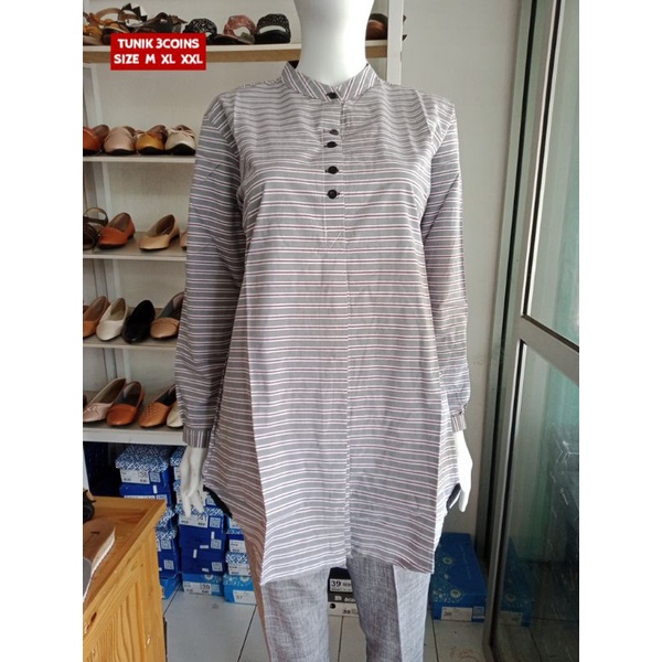 TUNIK WANITA THREE COINS TC BRANDED MATAHARI MURAH TNKTC2256