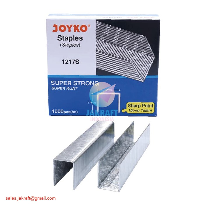 

Isi Staples Stapler Hekter Heavy Duty JOYKO 1217S 12/17 5/8" Tajam