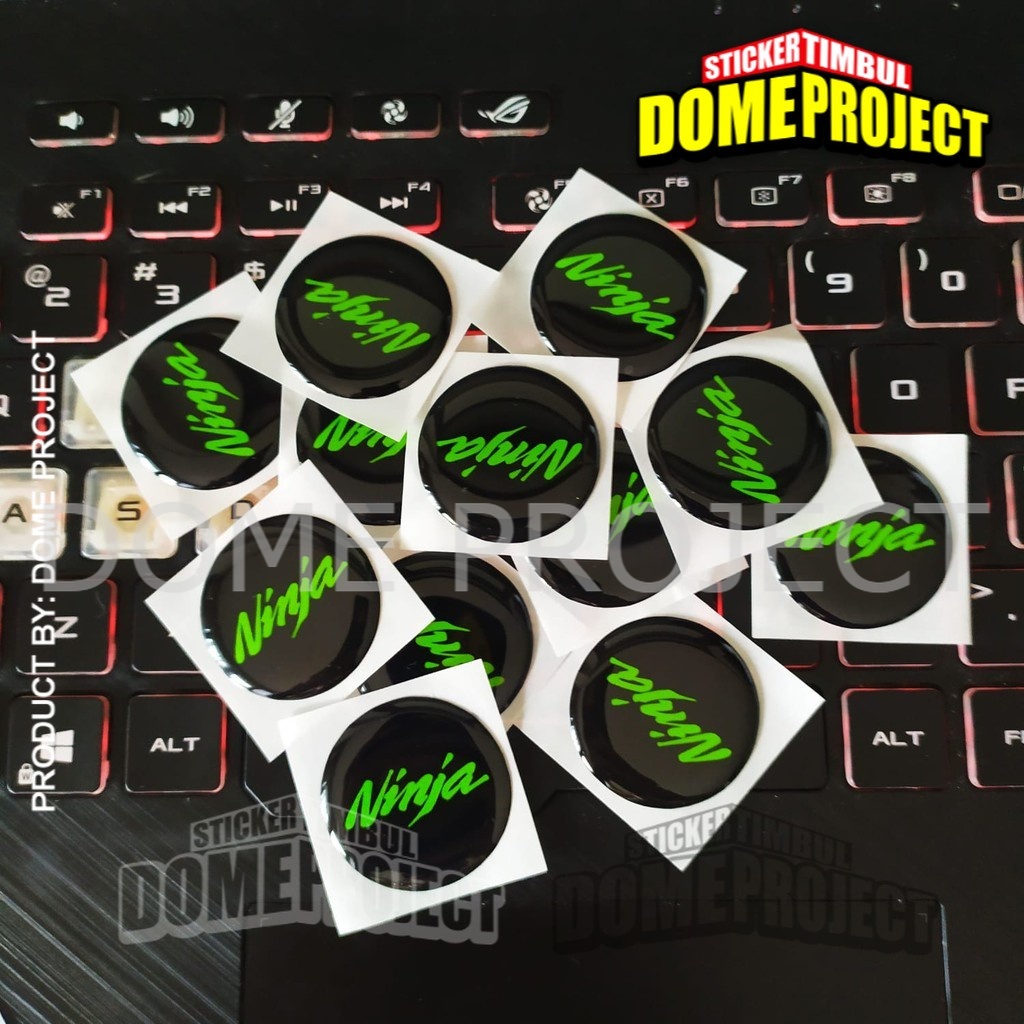 STIKER MOTOR EMBLEM 3D LOGO NINJA KALIPER REM AKSESORIS YAMAHA HONDA SUZUZI KAWASAKI AESTHETIC KEREN