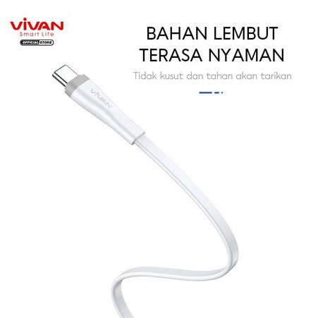 ITSTORE VIVAN Kabel Data SC30S Cable Data USB TYPE-C 30CM Fast Charging 2,4A Garansi Original Resmi