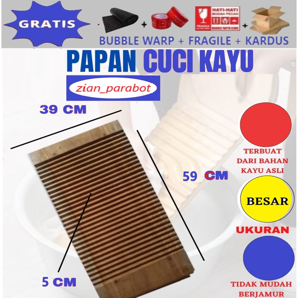Penggilasan Cucian Papan Cuci Baju Penggilasan Kayu
